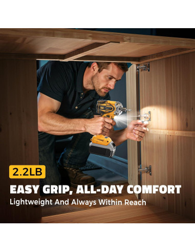 Destornillador de impacto inalámbrico Cerycose 20V Max 1.24kg