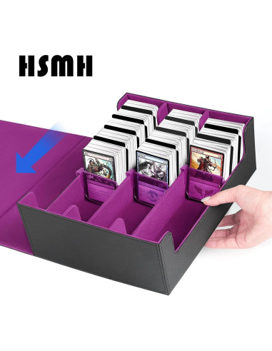 Caja de Almacenamiento de Cartas HSMH con 10 Divisores y Cierre Magnético