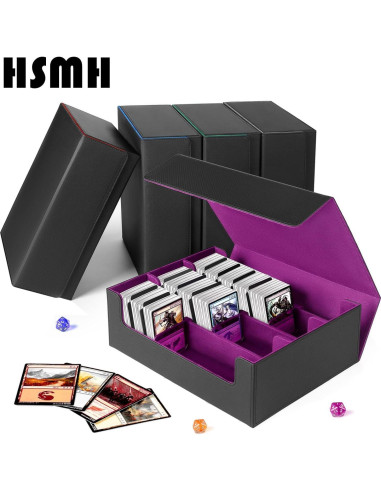Caja de Almacenamiento de Cartas HSMH con 10 Divisores y Cierre Magnético