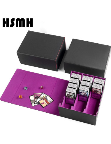 Caja de Almacenamiento de Cartas HSMH con 10 Divisores y Cierre Magnético