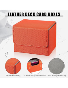 Yookeer 6 Cajas de Almacenamiento de Cartas Magnéticas 100+ 2