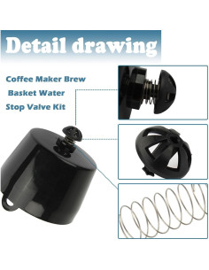 Kit de Tapón de Resorte para Cesta de Café Mr. Coffee HNF 2