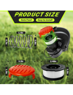 Cuerda de Desmalezadora FrauSonne 9.14m 6 Carretes y Tapa 2