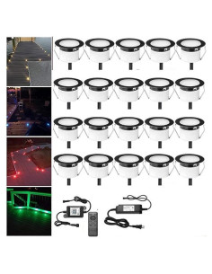 FVTLED Kit de 20 Luces LED RGBW WiFi 12V para Jardín y Escalera