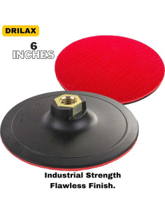 Almohadilla de Respaldo Drilax 15.24 cm con Gancho y Bucle 2