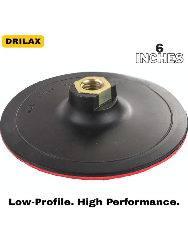 Almohadilla de Respaldo Drilax 15.24 cm con Gancho y Bucle