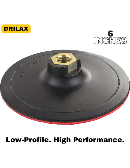 Almohadilla de Respaldo Drilax 15.24 cm con Gancho y Bucle