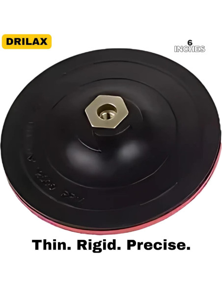Almohadilla de Respaldo Drilax 15.24 cm con Gancho y Bucle