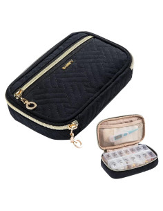 Organizador Semanal de Pastillas BAGSFY Negro 2 Veces al Día