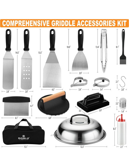 Kit de Accesorios para Plancha 27 Piezas N Noble Family