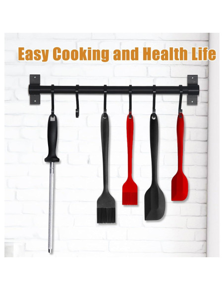 Brocha de Silicona KitsKap 2 Pcs para BBQ y Hornear Negra