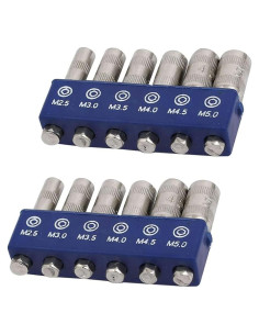 Juego de 12 Brocas Hexagonales LDEXIN M2.5-M5 para Taladro