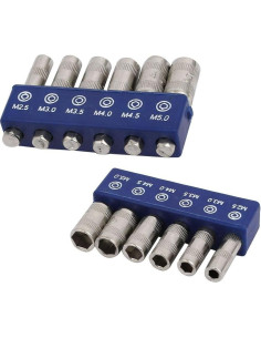 Juego de 12 Brocas Hexagonales LDEXIN M2.5-M5 para Taladro 2