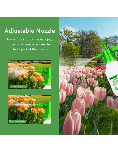 Pulverizador de Jardín Munyonyo PH-1.5L 1.89L Verde Ajustable