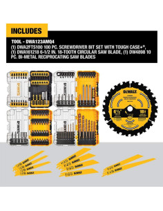 Conjunto Maestro DEWALT DWA123AMQ4 116 Piezas Accesorios 2