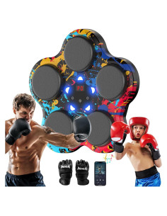 Máquina de Boxeo Musical Markton con Guantes y Bluetooth