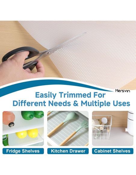 Forro de estantería Hersvin 30.5 cm x 610 cm EVA antideslizante