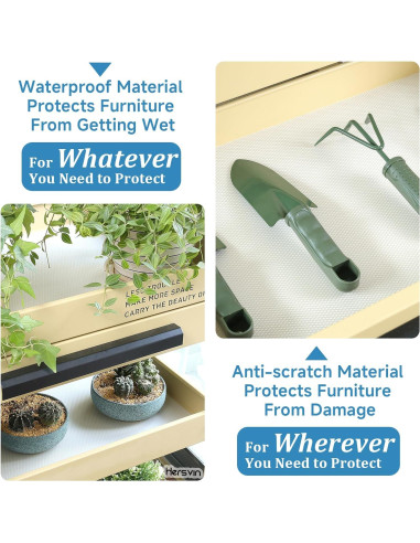 Forro de estantería Hersvin 30.5 cm x 610 cm EVA antideslizante