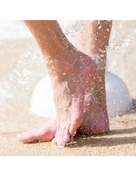 Brazalete de Tobillo Ursteel con Inicial en Oro 14K para Mujeres