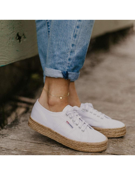 Brazalete de Tobillo Ursteel con Inicial en Oro 14K para Mujeres