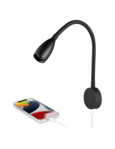 Lámpara de Lectura LED Obeaming 12V Regulable con USB