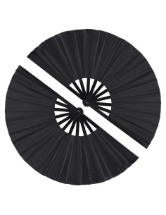 Paquete de 2 Ventiladores Plegables Tkocisa Negro 34x63.5cm