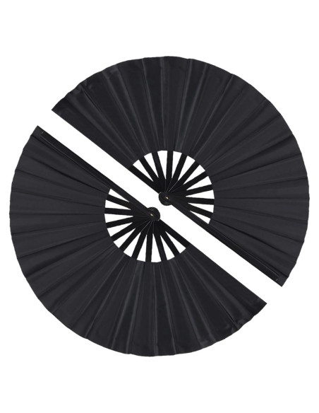 Paquete de 2 Ventiladores Plegables Tkocisa Negro 34x63.5cm