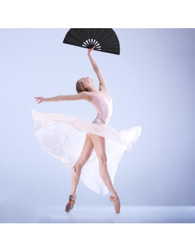 Paquete de 2 Ventiladores Plegables Tkocisa Negro 34x63.5cm