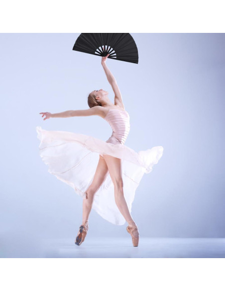 Paquete de 2 Ventiladores Plegables Tkocisa Negro 34x63.5cm