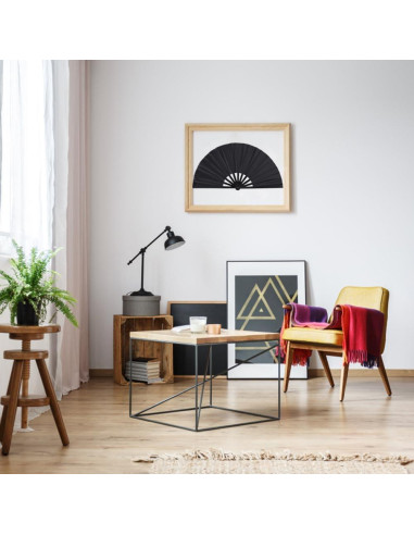 Paquete de 2 Ventiladores Plegables Tkocisa Negro 34x63.5cm