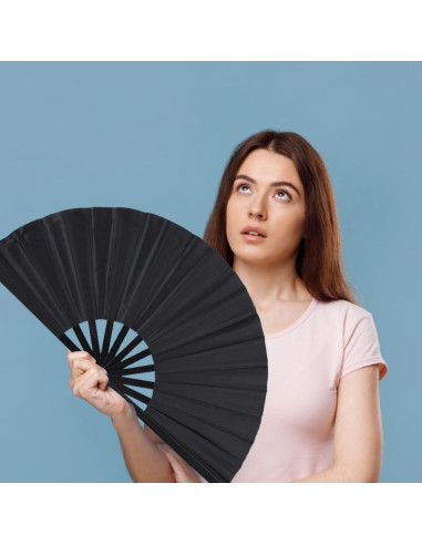 Paquete de 2 Ventiladores Plegables Tkocisa Negro 34x63.5cm