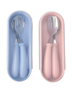 Set de Utensilios para Niños 4 Pcs Acero Inoxidable Pengxiaomei 2