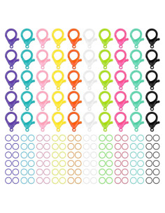 Ganchos de plástico duro Patelai 100 piezas multicolor