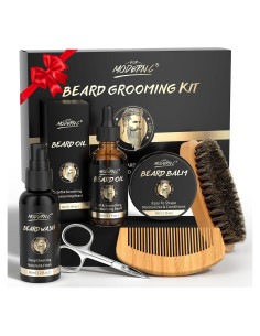 Kit de Cuidado de Barba POP MODERN.C 6 Piezas Aceite Champú