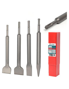 Juego de 4 Cinceles SDS Plus YOSIGHT 25.4 cm Carburo