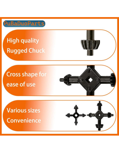 Juego de Llaves de Mandril 4-en-1 JuYangDa, 8 Tamaños