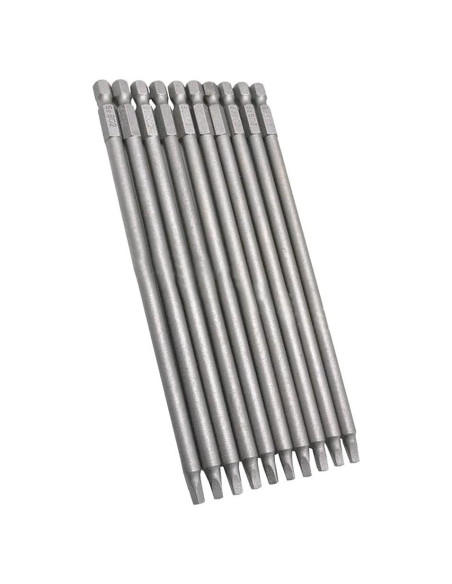 10 Puntas de Destornillador Cuadradas Magnéticas Eyech 150mm