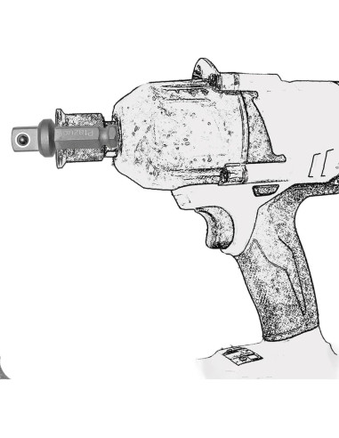 Adaptador de enchufe cuadrado Lrcipru 7/16 a 1/2, 2"