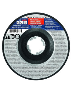 Rueda Abrasiva Bosch 4.5" X-LOCK 30 Grano para Corte Metal