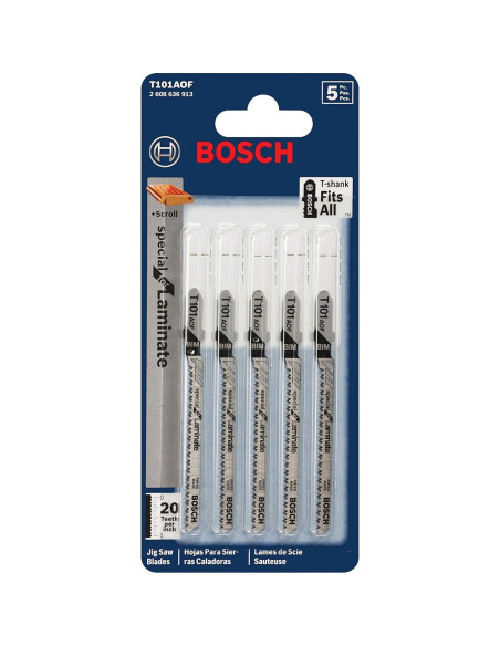 Hojas de Sierra de Calar BOSCH T101AOF 5 Piezas 20 TPI Hojas de Sierra de Calar BOSCH T101AOF 5 Piezas 20 TPI