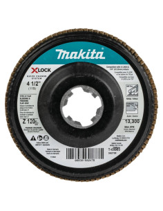 Disco de Aletas Makita T-03953 4-1/2" 120 Grano X-Lock