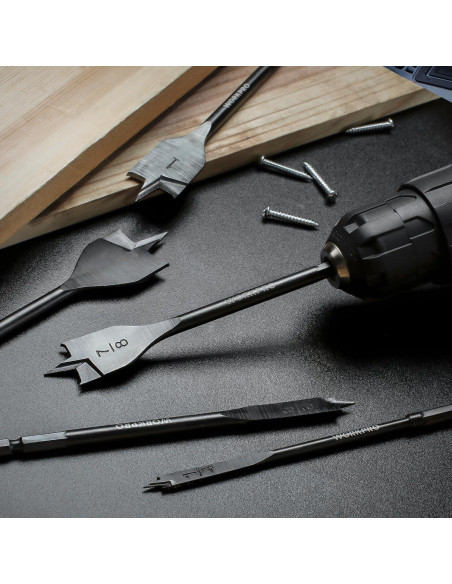 Juego de Brocas de Espada WORKPRO 10 Piezas Acero Carbono