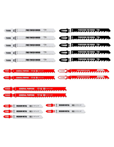Juego de Hojas de Sierra de Calar FOXBC T-Shank - 21 Piezas