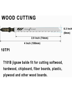 Juego de 50 Cuchillas de Sierra de Calar Rvetol T101B 10 TPI 2