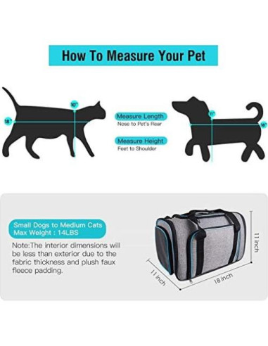 Transportín Expandible Siivton 4 Vías para Mascotas