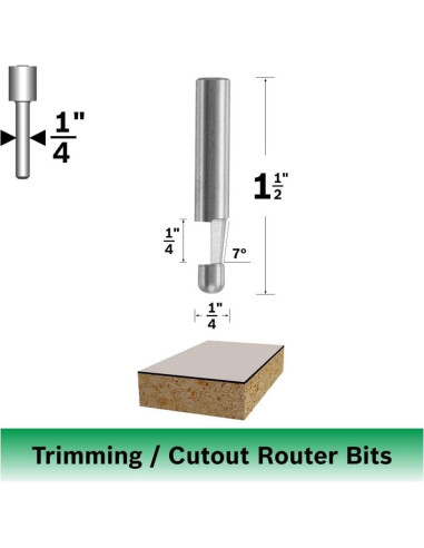 Bit de Bisel Bosch 85286 Carburo Sólido 19.05 cm 1 Canal