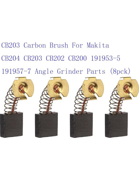 8 Cepillos de Carbono Makita CB203 CB204 CB202 191953-5 8 Cepillos de Carbono Makita CB203 CB204 CB202 191953-5