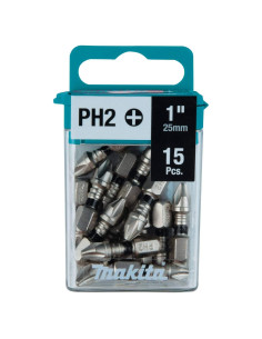 Puntas de Inserción Makita E-00664 PH2 1" 15 Piezas