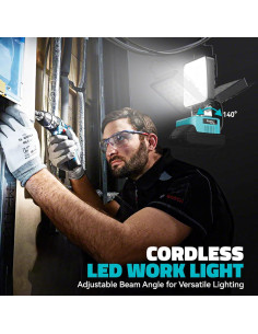 Luz de Trabajo LED Ecarke 60W 6000LM Carga USB Tipo-C 2