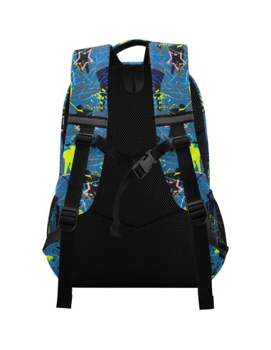 Mochila Escolar Caikeny Azul para Niños 30L 42.4x17.3cm